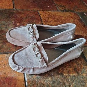 Coach Gray Suede Fortuna Loafers